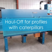 Haul-Off for profiles with caterpillars